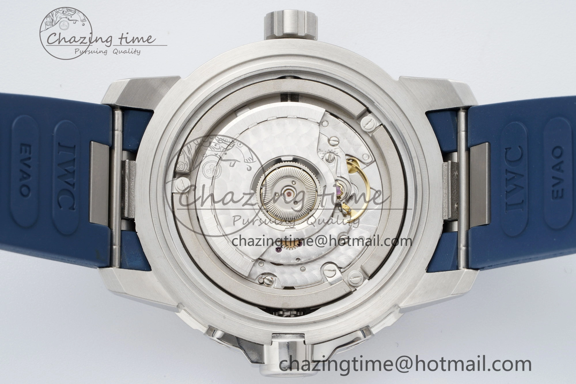Aquatimer Automatic SS RSF 1:1 Best Edition Blue Dial on Blue Rubber Strap A2892
