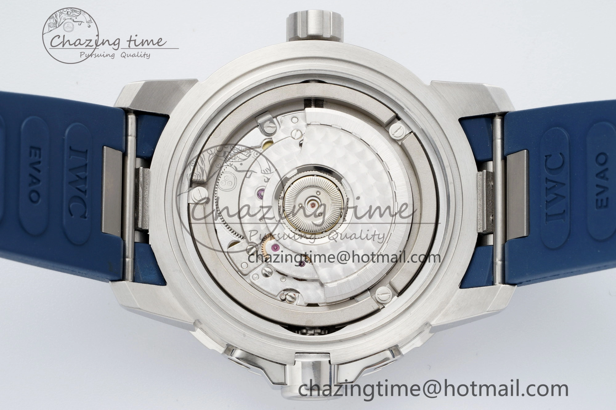 Aquatimer Automatic SS RSF 1:1 Best Edition Blue Dial on Blue Rubber Strap A2892