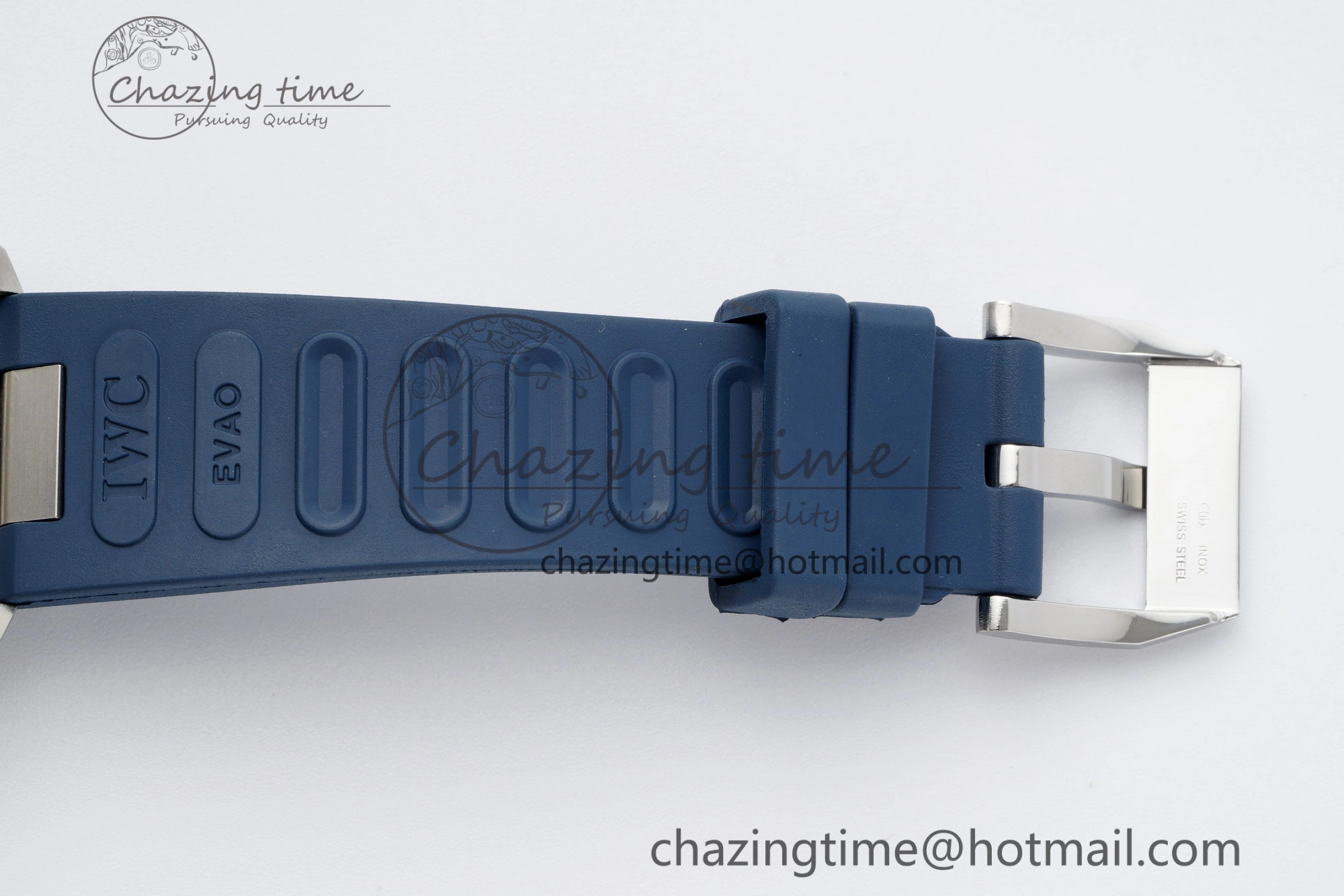 Aquatimer Automatic SS RSF 1:1 Best Edition Blue Dial on Blue Rubber Strap A2892
