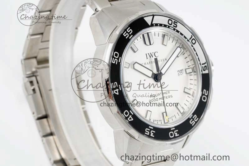 Aquatimer Automatic SS RSF 1:1 Best Edition White Black Dial on SS Bracelet A2892