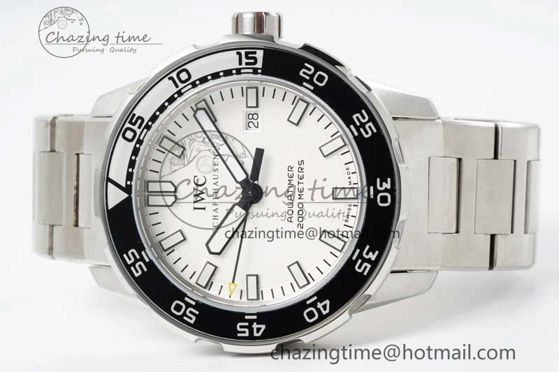 Aquatimer Automatic SS RSF 1:1 Best Edition White Black Dial on SS Bracelet A2892