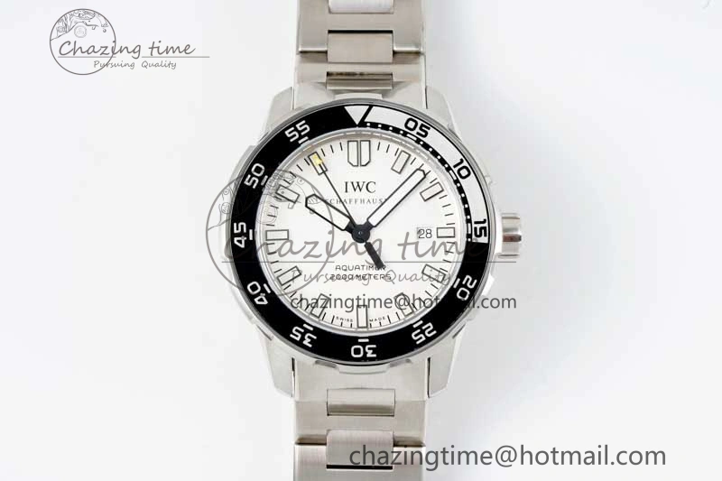 Aquatimer Automatic SS RSF 1:1 Best Edition White Black Dial on SS Bracelet A2892