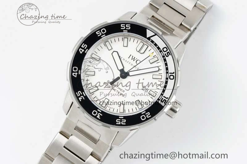 Aquatimer Automatic SS RSF 1:1 Best Edition White Black Dial on SS Bracelet A2892