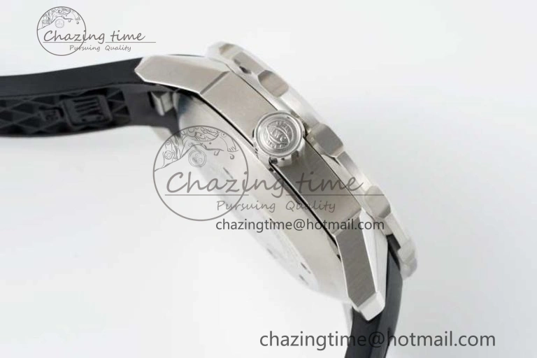 Aquatimer Automatic SS RSF 1:1 Best Edition White Orange Dial on Black Rubber Strap A2892