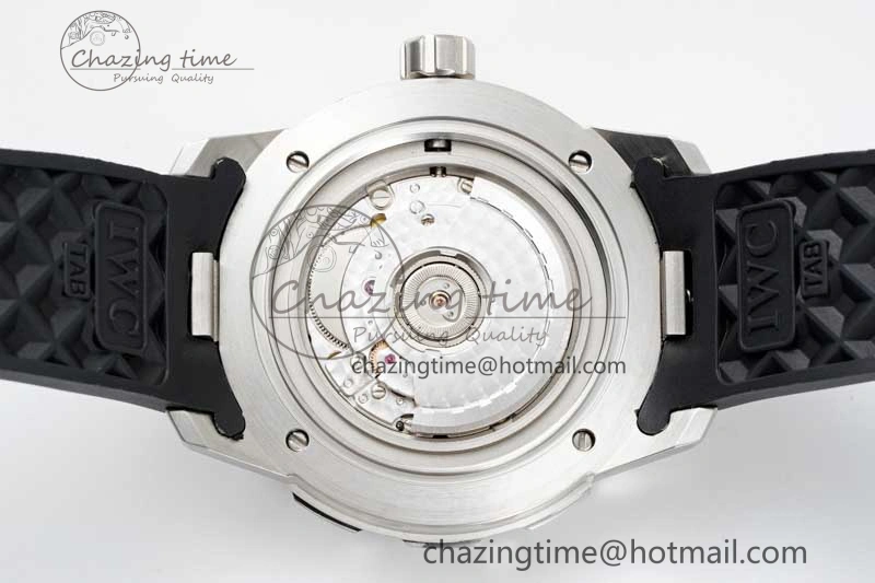 Aquatimer Automatic SS RSF 1:1 Best Edition White Orange Dial on Black Rubber Strap A2892