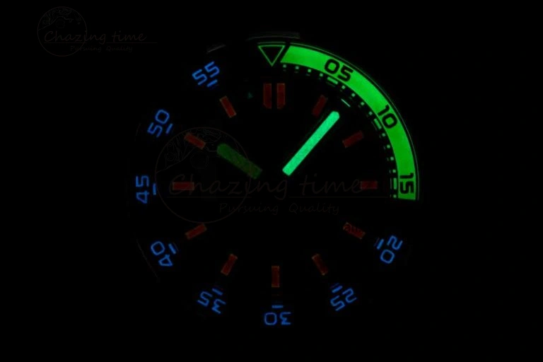 Aquatimer Automatic SS RSF 1:1 Best Edition White Orange Dial on Black Rubber Strap A2892