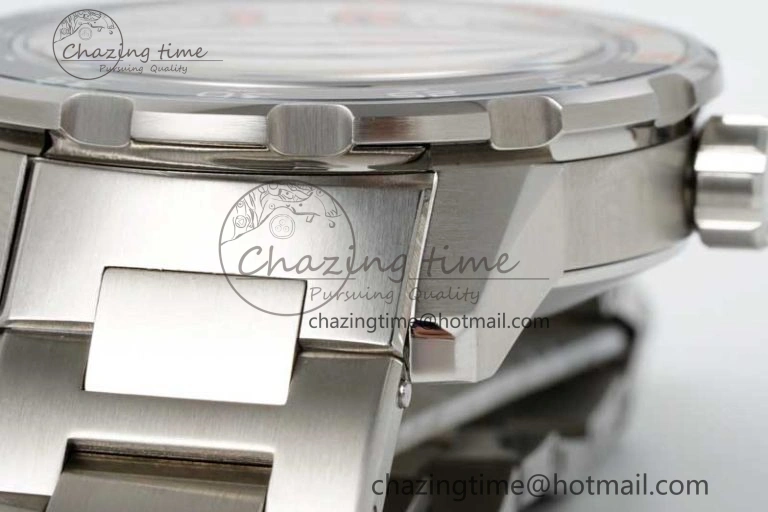 Aquatimer Automatic SS RSF 1:1 Best Edition White Orange Dial on SS Bracelet A2892