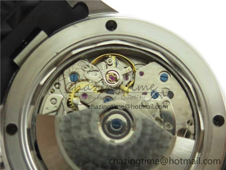 Aquatimer Chrono IW376702 SS BLS 1:1 Best Edition Black Dial on Black Rubber Strap A7750