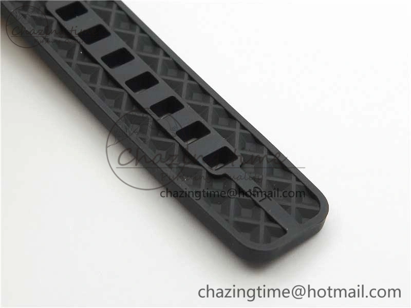 Aquatimer Chrono IW376702 SS BLS 1:1 Best Edition Black Dial on Black Rubber Strap A7750