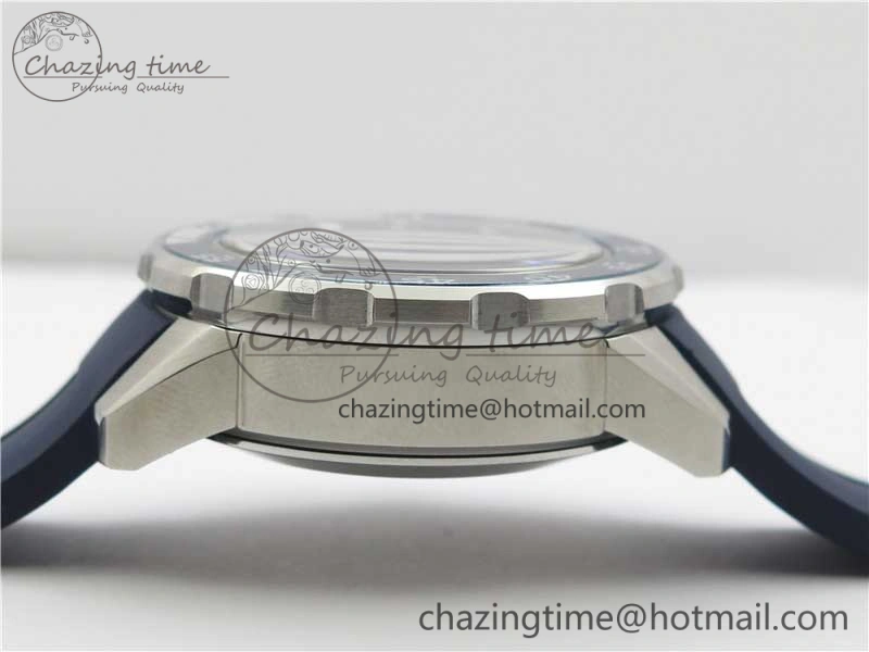 Aquatimer Chrono IW376711 SS BLS 1:1 Best Edition Blue Dial on Blue Rubber Strap A7750