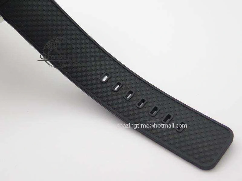 Aquatimer Chrono IW376803 V6F 1:1 Best Edition Black Dial On Rubber Strap A7750