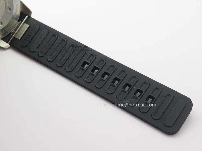 Aquatimer Chrono IW376803 V6F 1:1 Best Edition Black Dial On Rubber Strap A7750