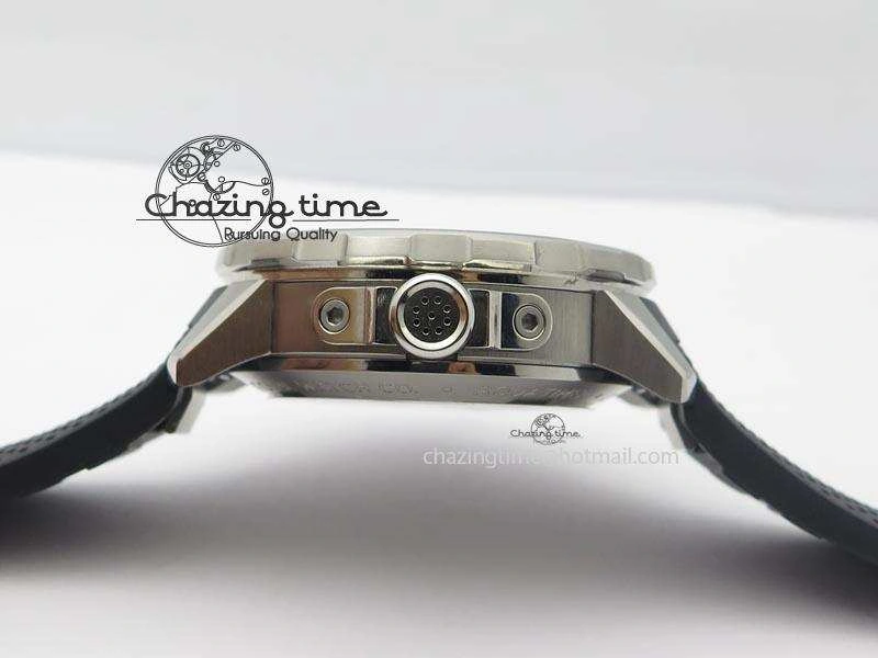 Aquatimer Chrono IW376803 V6F 1:1 Best Edition Black Dial On Rubber Strap A7750