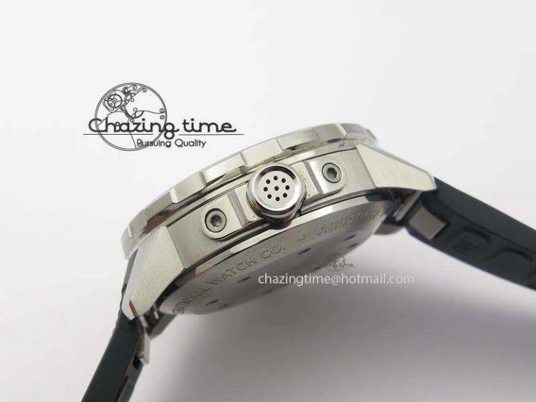 Aquatimer Chrono IW376803 V6F 1:1 Best Edition Black Dial On Rubber Strap A7750