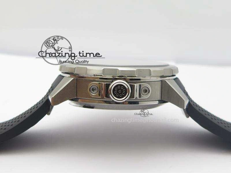 Aquatimer Chrono IW376803 V6F 1:1 Best Edition Blue Dial On Rubber Strap A7750