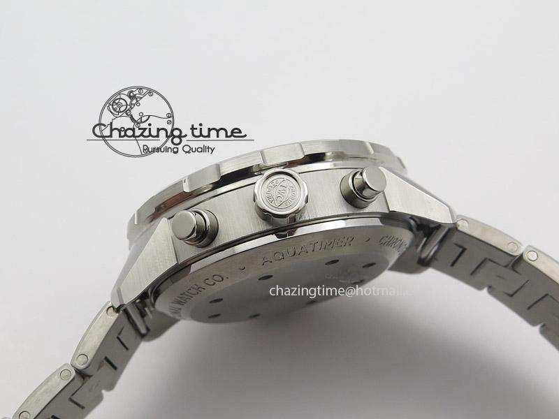 Aquatimer Chrono IW376803 V6F 1:1 Best Edition Blue Dial On SS Bracelet A7750