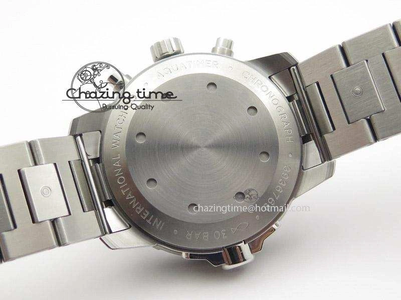 Aquatimer Chrono IW376803 V6F 1:1 Best Edition Blue Dial On SS Bracelet A7750