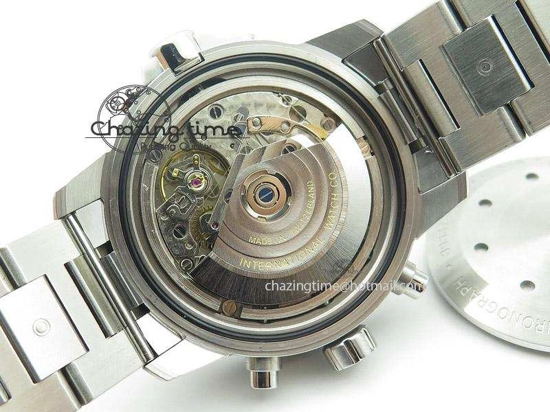 Aquatimer Chrono IW376803 V6F 1:1 Best Edition Blue Dial On SS Bracelet A7750
