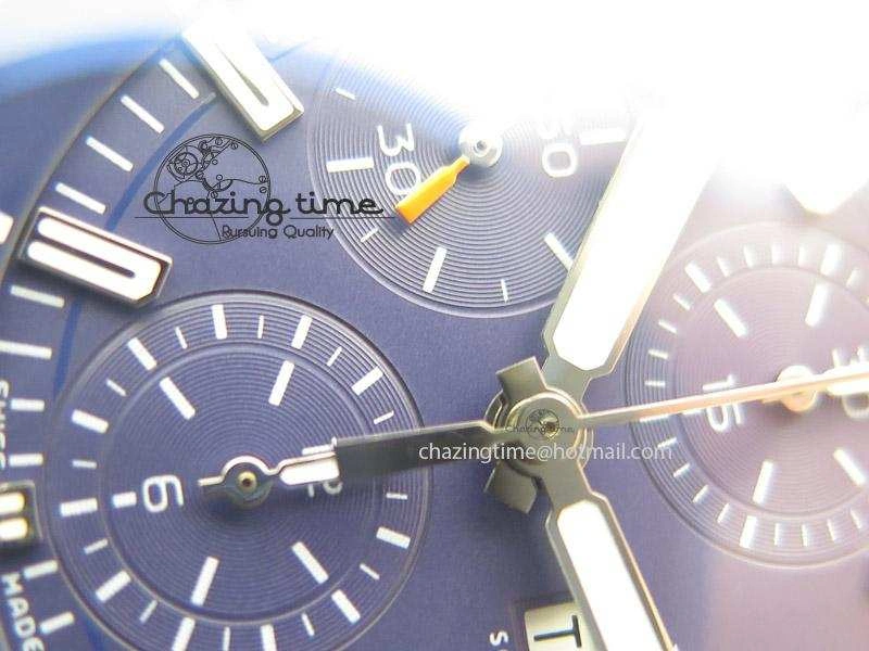 Aquatimer Chrono IW376803 V6F 1:1 Best Edition Blue Dial On SS Bracelet A7750