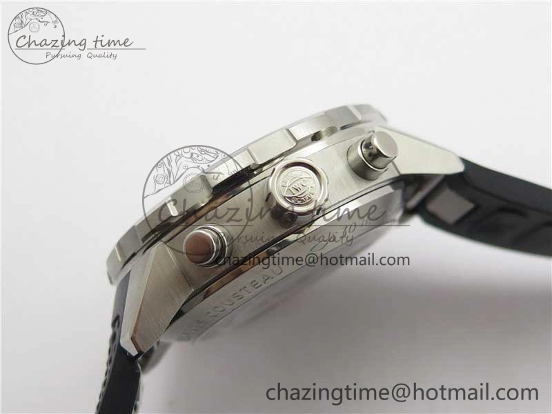 Aquatimer Chrono IW376803 V6F 1:1 Best Edition Blue Dial on Ruber Strap A7750