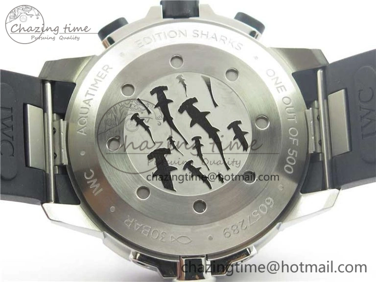 Aquatimer Chrono IW376803 V6F 1:1 Best Edition Gray Dial on Rubber Strap A7750