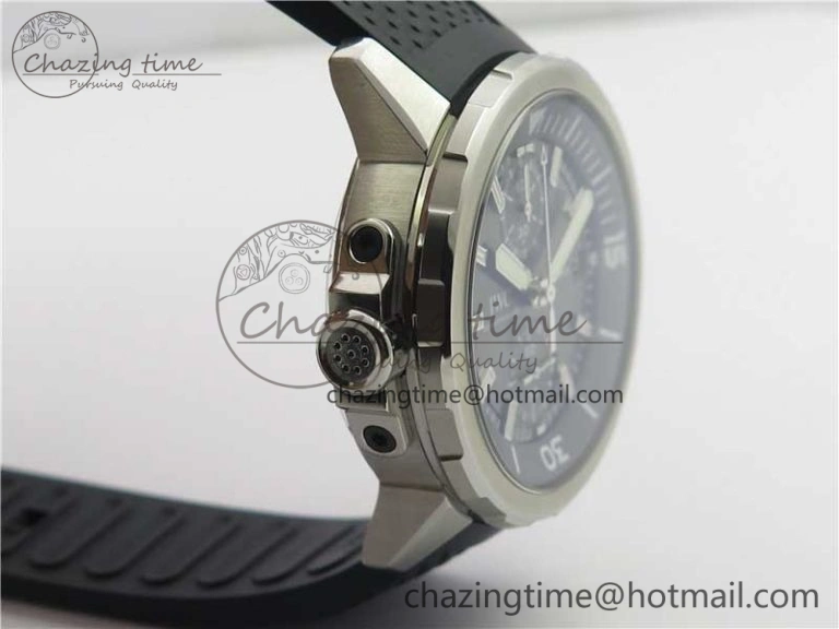 Aquatimer Chrono IW376803 V6F 1:1 Best Edition Gray Dial on Rubber Strap A7750