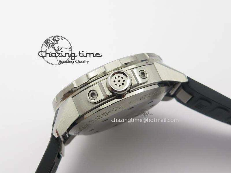 Aquatimer Chrono IW376803 V6F 1:1 Best Edition White Dial On Rubber Strap A7750