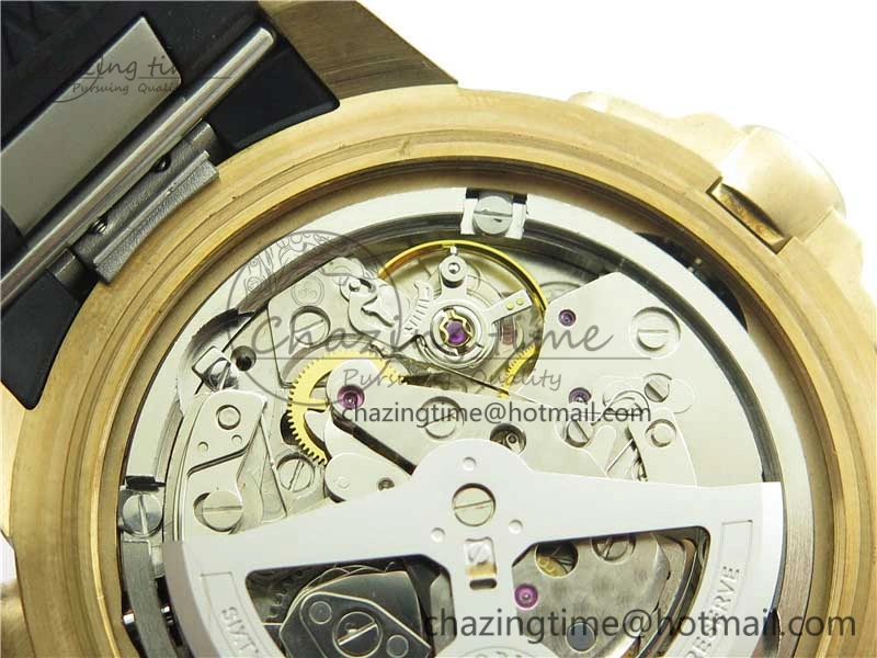 Aquatimer Chrono IW379503 Bronzo Case V6F 1:1 Best Edition Black Dial on Rubber Strap A7750
