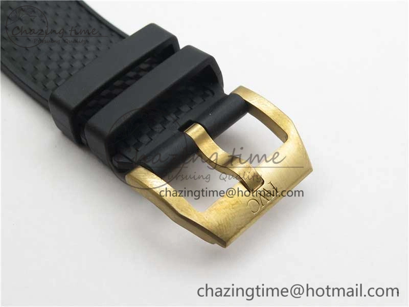 Aquatimer Chrono IW379503 Bronzo Case V6F 1:1 Best Edition Black Dial on Rubber Strap A7750