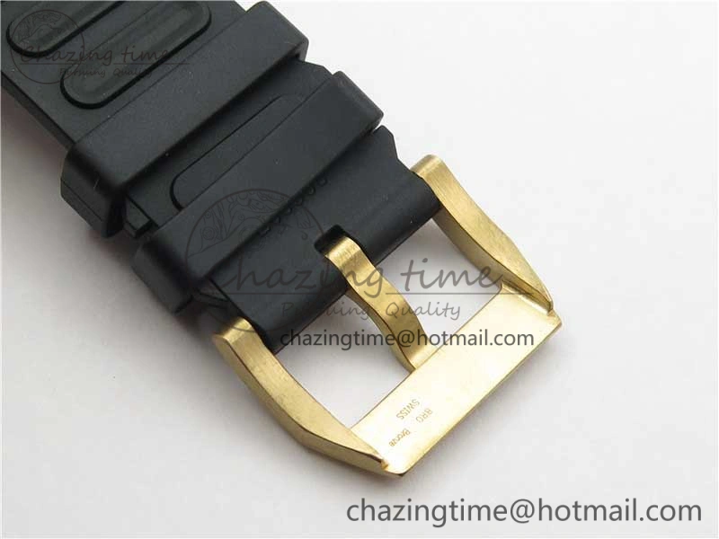 Aquatimer Chrono IW379503 Bronzo Case V6F 1:1 Best Edition Black Dial on Rubber Strap A7750
