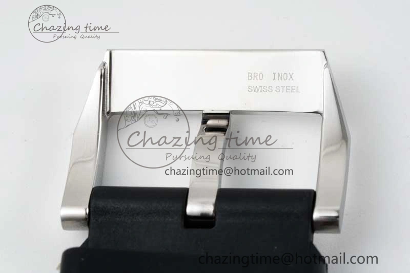 Aquatimer Chrono SS RSF 1:1 Best Edition Black Dial on Black Rubber Strap A7750