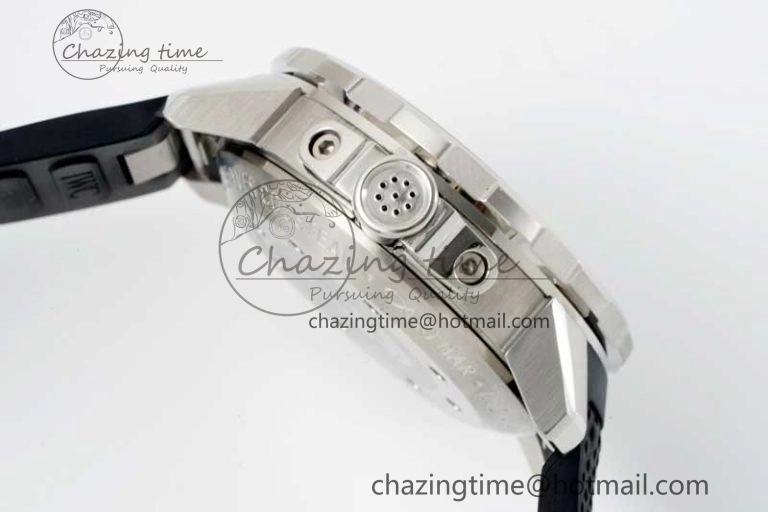 Aquatimer Chrono SS RSF 1:1 Best Edition Blue Dial on Black Rubber Strap A7750