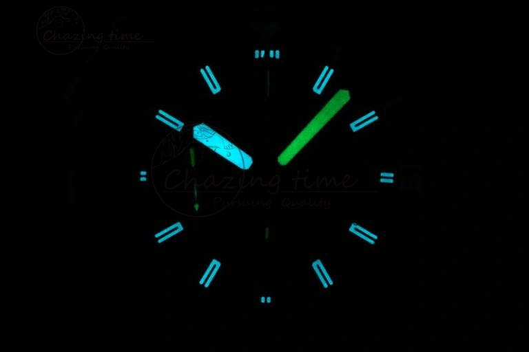 Aquatimer Chrono SS RSF 1:1 Best Edition Blue Dial on Black Rubber Strap A7750