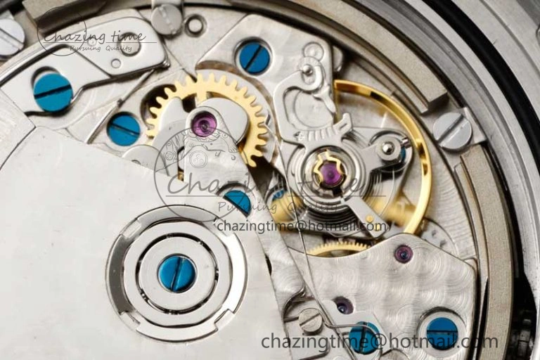 Aquatimer Chrono SS RSF 1:1 Best Edition Blue Dial on Black Rubber Strap A7750