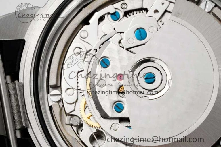 Aquatimer Chrono SS RSF 1:1 Best Edition Blue Dial on Black Rubber Strap A7750
