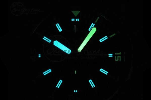Aquatimer Chrono SS RSF 1:1 Best Edition Blue Dial on Blue Rubber Strap A7750