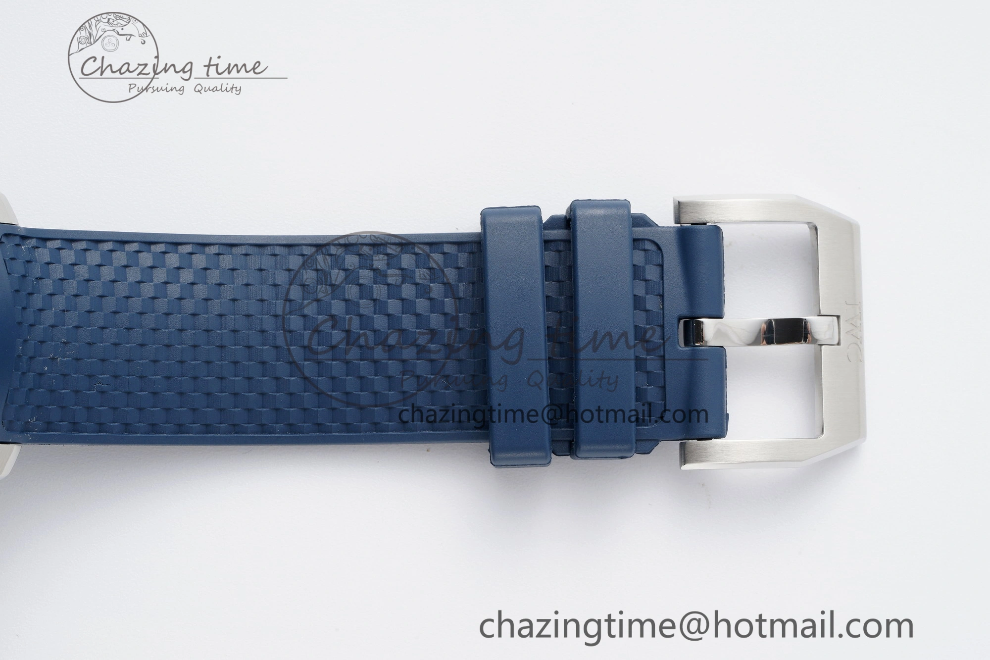 Aquatimer Chrono SS RSF 1:1 Best Edition Blue Dial on Blue Rubber Strap A7750
