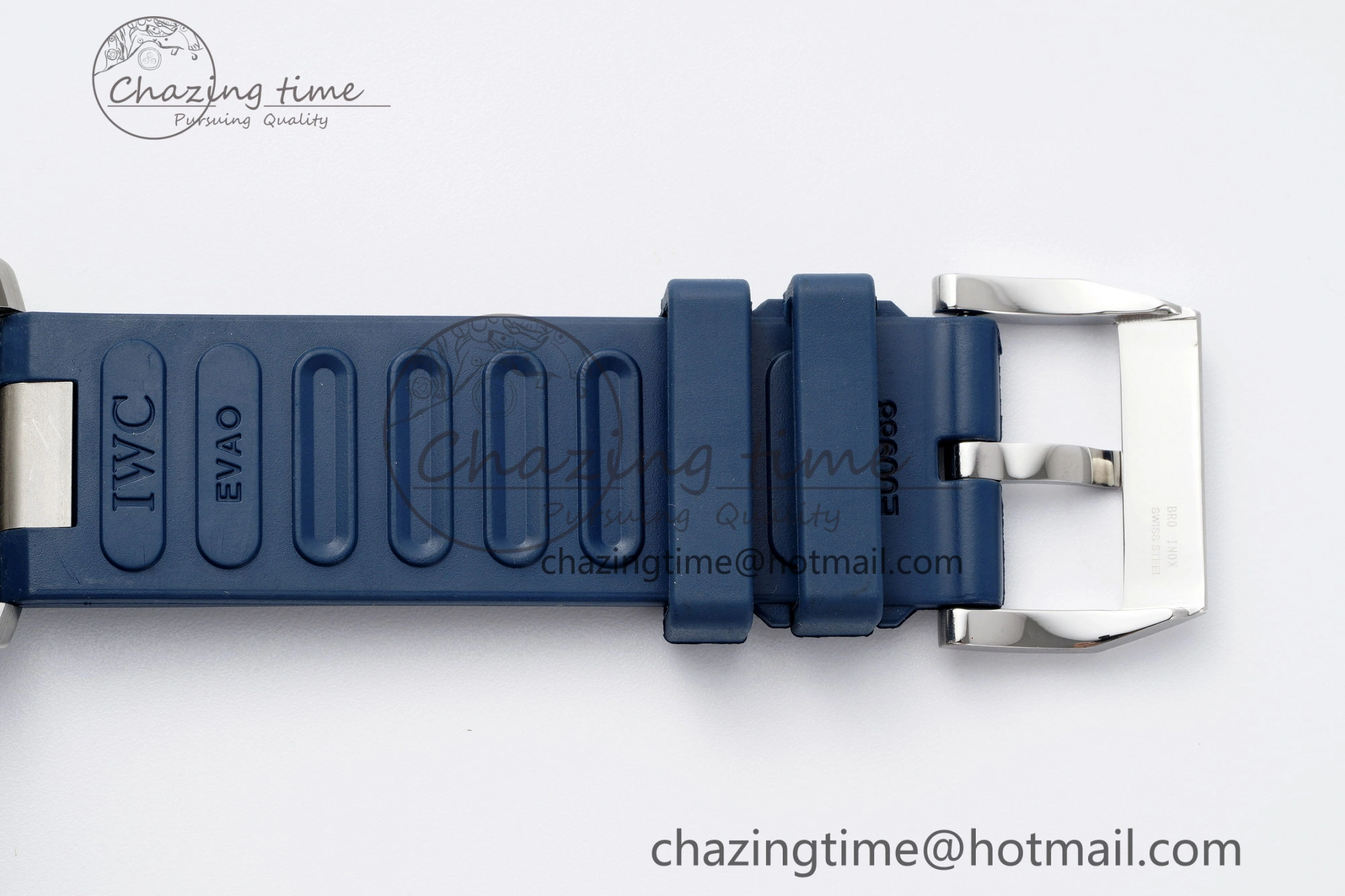 Aquatimer Chrono SS RSF 1:1 Best Edition Blue Dial on Blue Rubber Strap A7750