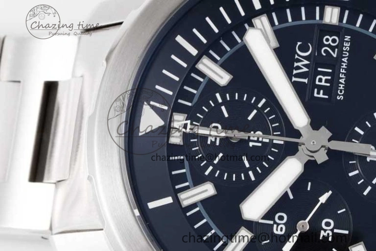 Aquatimer Chrono SS V6SF 1:1 Best Edition Black Dial on SS Bracelet A7750
