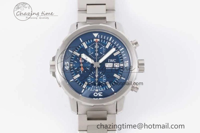 Aquatimer Chrono SS V6SF 1:1 Best Edition Blue Dial on SS Bracelet A7750