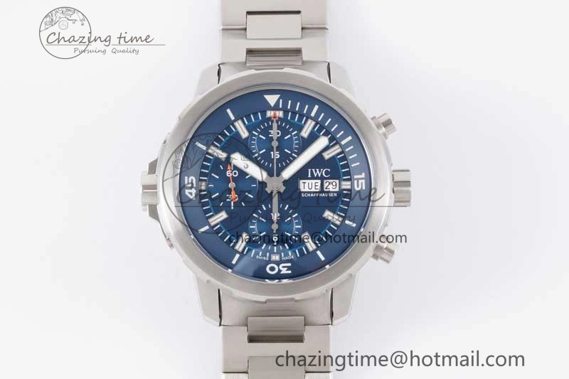 Aquatimer Chrono SS V6SF 1:1 Best Edition Blue Dial on SS Bracelet A7750