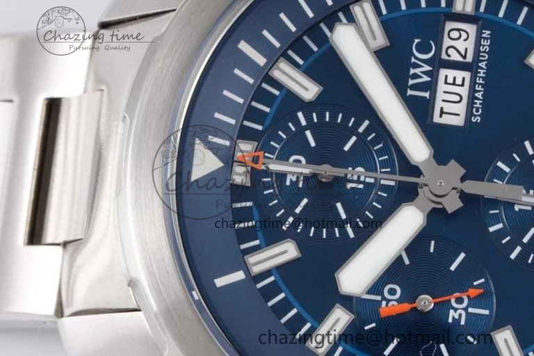 Aquatimer Chrono SS V6SF 1:1 Best Edition Blue Dial on SS Bracelet A7750