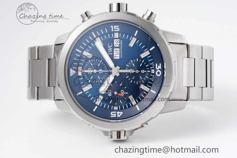 Aquatimer Chrono SS V6SF 1:1 Best Edition Blue Dial on SS Bracelet A7750