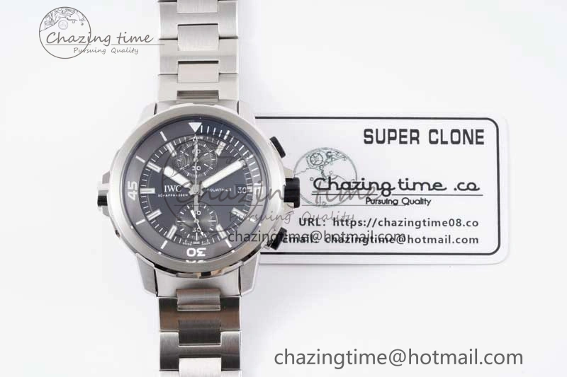 Aquatimer Chrono SS V6SF 1:1 Best Edition Gray Dial on SS Bracelet A7750