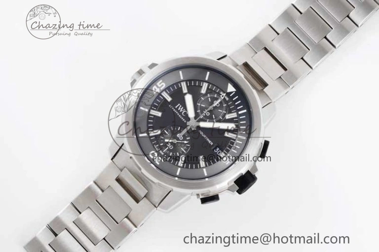 Aquatimer Chrono SS V6SF 1:1 Best Edition Gray Dial on SS Bracelet A7750