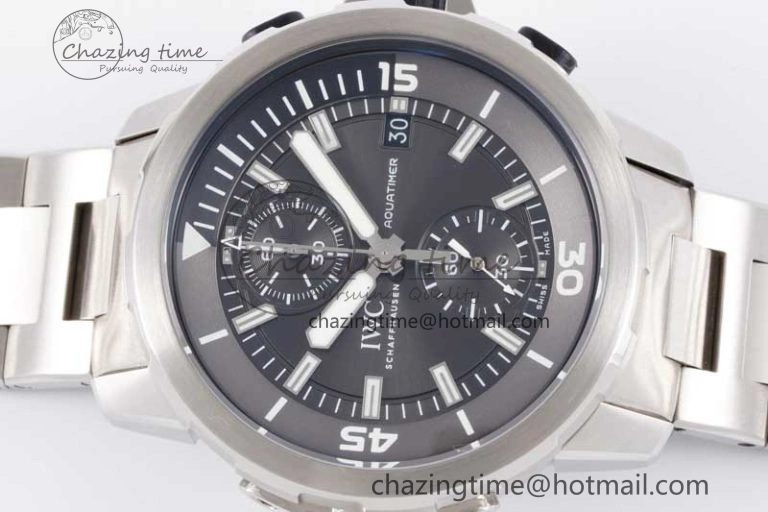 Aquatimer Chrono SS V6SF 1:1 Best Edition Gray Dial on SS Bracelet A7750