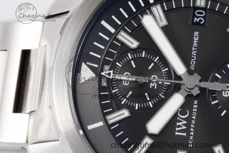 Aquatimer Chrono SS V6SF 1:1 Best Edition Gray Dial on SS Bracelet A7750