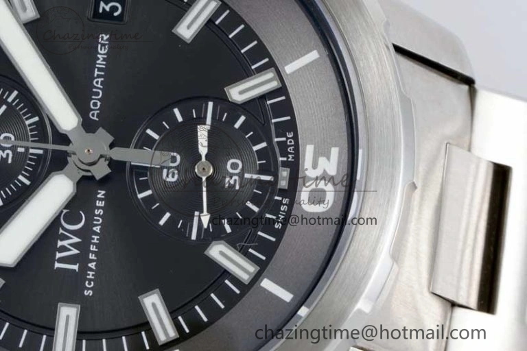 Aquatimer Chrono SS V6SF 1:1 Best Edition Gray Dial on SS Bracelet A7750
