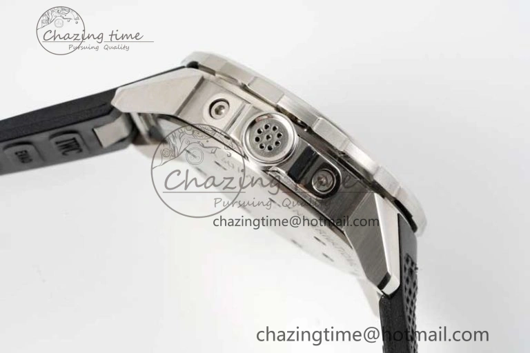 Aquatimer SS IW3290 RSF 1:1 Best Edition Black Dial on Black Rubber Strap A2892