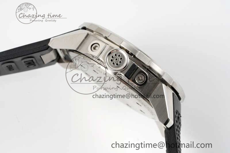 Aquatimer SS IW3290 RSF 1:1 Best Edition Black Dial on Black Rubber Strap A2892